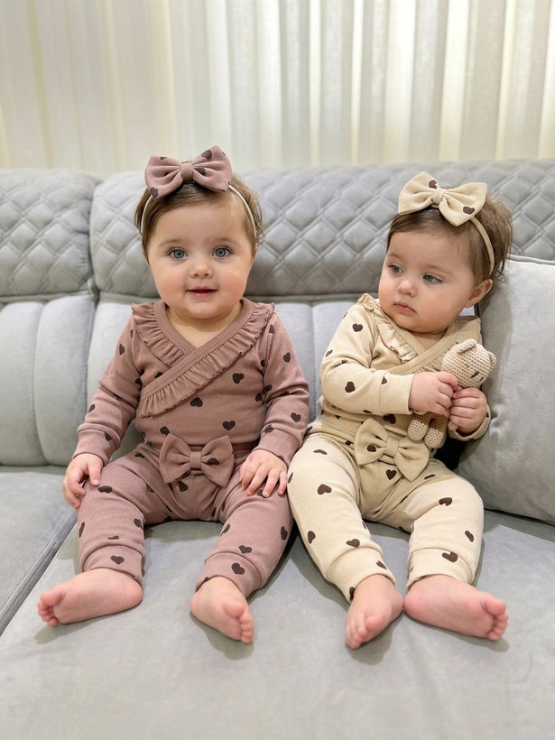 بادی شلوار و هدبند قلبی کد ۲۴۹